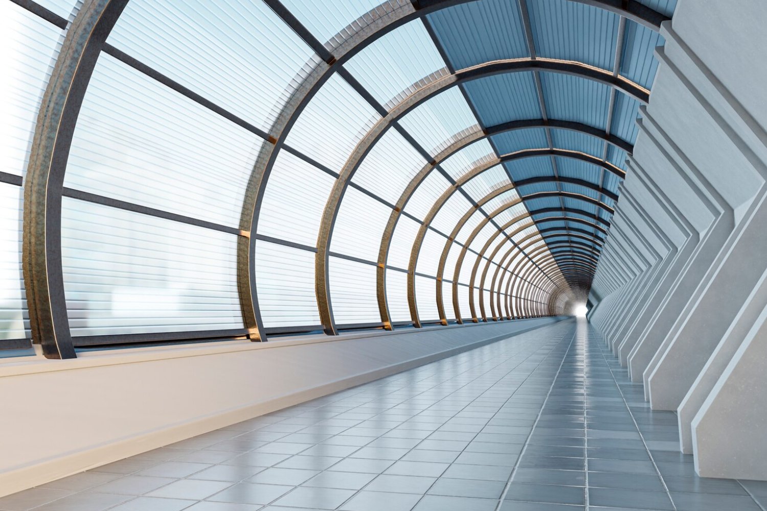 Wave Fabric Ceiling Installation